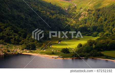 Mountain scenery at evening 67232192