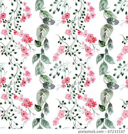 Watercolor floral pattern Watercolor floral pattern 67233187