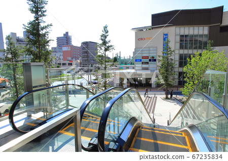 Musashi Koyama station square The Mall Tokyu Meguro Line 67235834