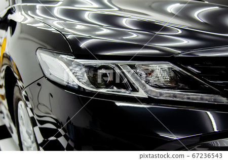 front black car hood. 67236543