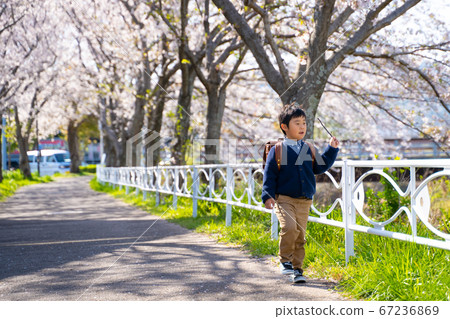 Boy spring cherry blossom satchel 67236869