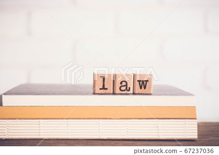 The word LAW and blank space background, vintage. 67237036