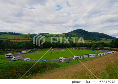 Campground in the Scottish countryside 67237958