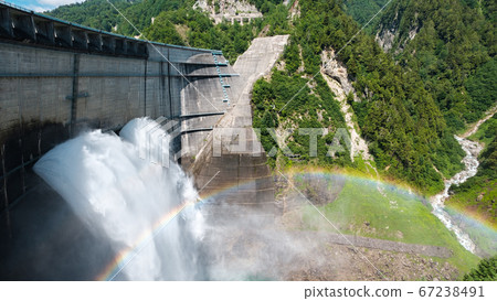 Kurobe Dam in early summer 67238491