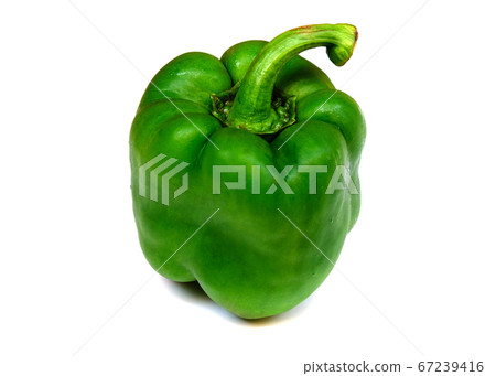 Sweet pepper isolated on white background. 67239416