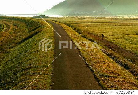 肝河河床的早晨視圖 肝河河床的早晨視圖 67239884