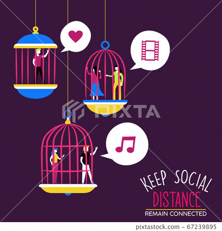 Social distance people relationship concept Social distance people relationship concept 67239895