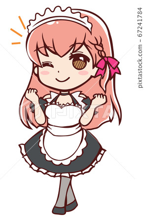 A lively anime-style maid A lively anime-style maid 67241784