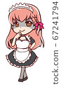An anime-style maid who is wicked 67241794