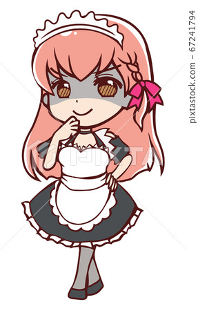 An anime-style maid who is wicked An anime-style maid who is wicked 67241794