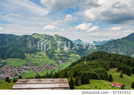 Landscape around Bad Hindelang in Bavaria, Germany Landscape around Bad Hindelang in Bavaria, Germany 67241932