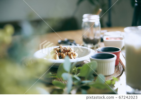 Waffle dessert dessert at home cafe Waffle dessert dessert at home cafe 67242023