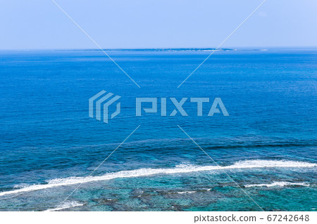 View of Kudaka Island far from Cape Chinen 67242648