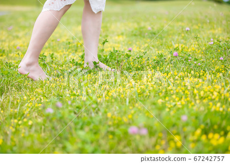 A woman in nature 67242757