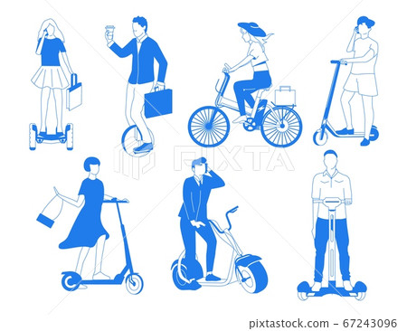 Personal mobility electric transport with bicycle 67243096