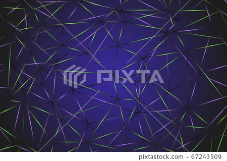 Abstract dark polygonal background with thin purple and green lines.Blue horizontal background with a geometric pattern.Wallpaper for the site, covers of notebooks, books, magazines.Stock vector Abstract dark polygonal background with thin purple and green lines.Blue horizontal background with a geometric pattern.Wallpaper for the site, covers of notebooks, books, magazines.Stock vector 67243509