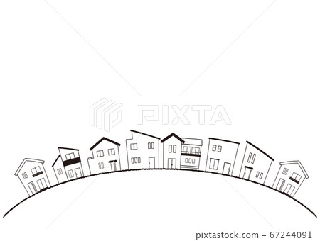 房子背景線描 67244091