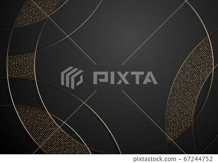 Gold and Black Abstract Luxury Background 67244752