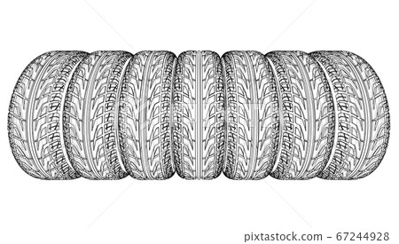 Car tires concept 67244928