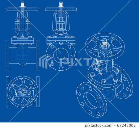 Industrial valve outline Industrial valve outline 67245002