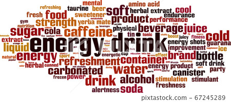 Energy drink word cloud 67245289