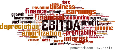 EBITDA word cloud 67245313