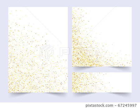 Set of white and gold banners, Greeting card or flyers design. Vector illustration. Happy New Year and Christmas posters invitation template. Set of white and gold banners, Greeting card or flyers design. Vector illustration. Happy New Year and Christmas posters invitation template. 67245997