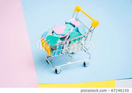 background with hearts, place for text 67246150