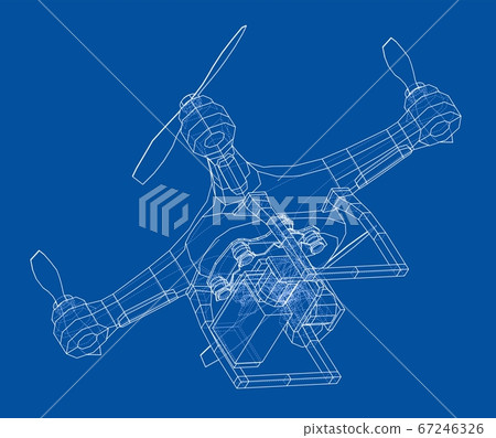 Drone concept. 3D illustration Drone concept. 3D illustration 67246326