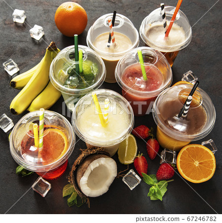 Various summer cold drinks 67246782