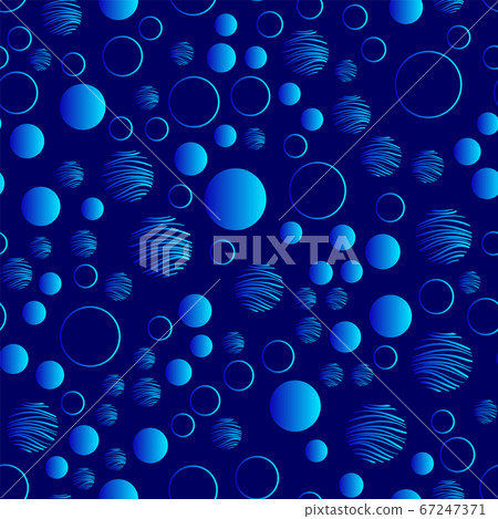 Gradient geometry in a modern style on a dark blue background. Abstract pattern. Violet, blue, pink gradients. Seamless pattern. Vector line design for packaging, fabric, beech and other 67247371