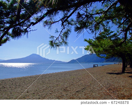 Shigetomi beach in winter 67248878