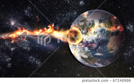 Comet, asteroid, meteorite glows, attacks, enters falls attacks the earth's atmosphere Comet, asteroid, meteorite glows, attacks, enters falls attacks the earth's atmosphere 67248986