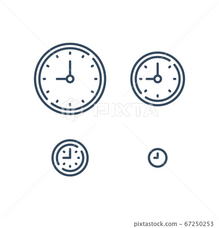 19_clock_set.eps - Stock Illustration [67250253] - PIXTA