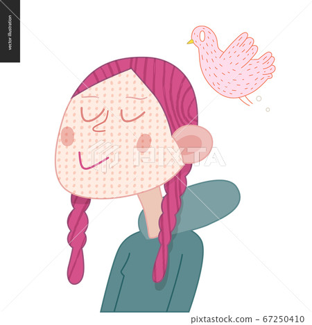 Bright characters portraits - Stock Illustration [67250410] - PIXTA