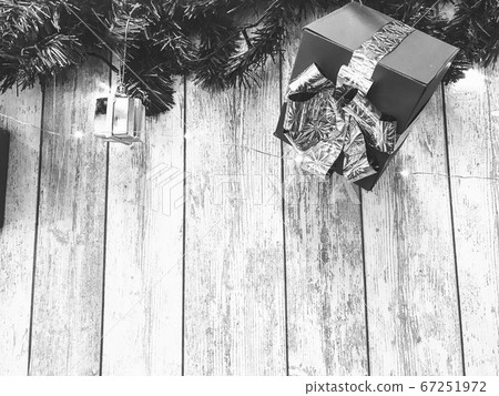 Small cute black and white holiday gift boxes 67251972