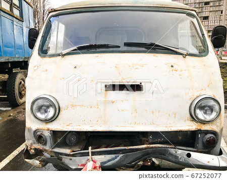 Old retro vintage hipster rusty oxidized metal 67252077