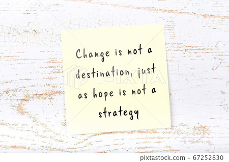 Yellow sticky note on wooden wall with wise quote Yellow sticky note on wooden wall with wise quote 67252830