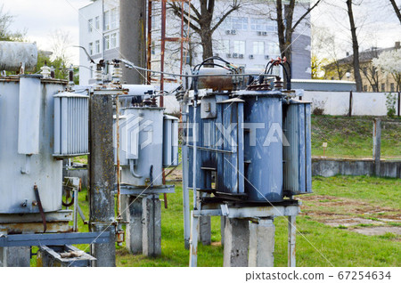 Large industrial iron metal transformer substation Large industrial iron metal transformer substation 67254634