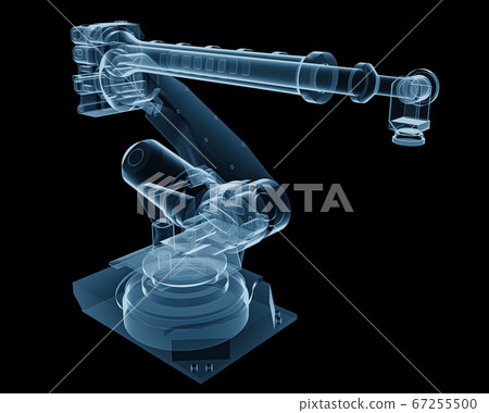 Industrial robot, x-ray blue transparent 67255500