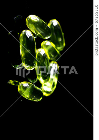 A group of fish oil capsules A group of fish oil capsules 67255510
