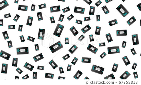 Seamless pattern of retro old hipster video - Stock Illustration ...