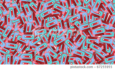 Seamless pattern of retro old hipster musical - Stock Illustration ...