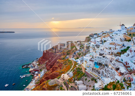 Famous greek tourist destination Oia, Greece 67256061