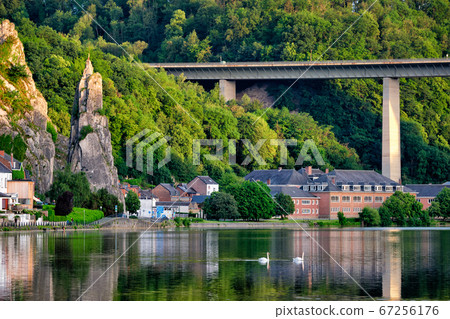 View of picturesque Dinant city. Belgium 67256176