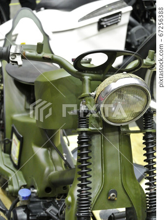 KUALA LUMPUR, MALAYSIA -MARCH 31, 2018: Motorcycle headlamps. Designed specifically to give enough vision for the rider during daytime and night.     67256388