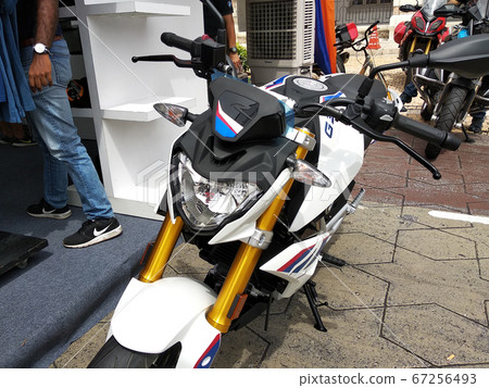 KUALA LUMPUR, MALAYSIA -FEBRUARY 25, 2018: BMW motorcycle and brand logos. BMW is one of the famous motorcycles manufactures in the world from Germany.  67256493
