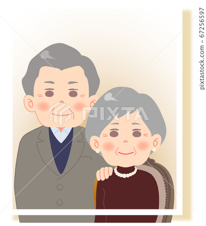 Senior Mutual Couple-Commemorative Photo / Sitting 67256597