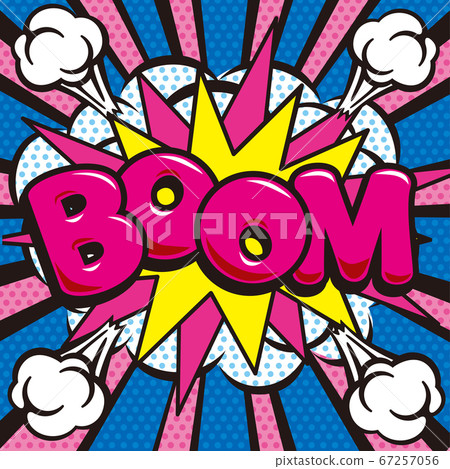 American comic style speech bubble material 67257056