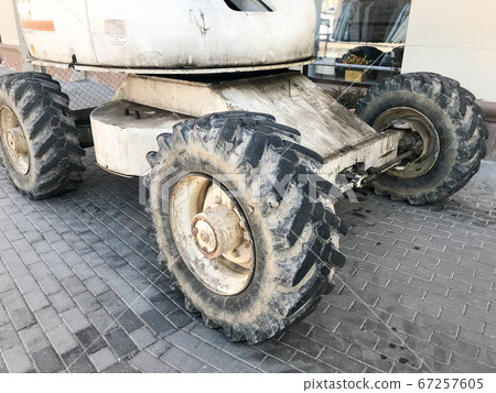 Powerful big wheels with tread and tires Powerful big wheels with tread and tires 67257605